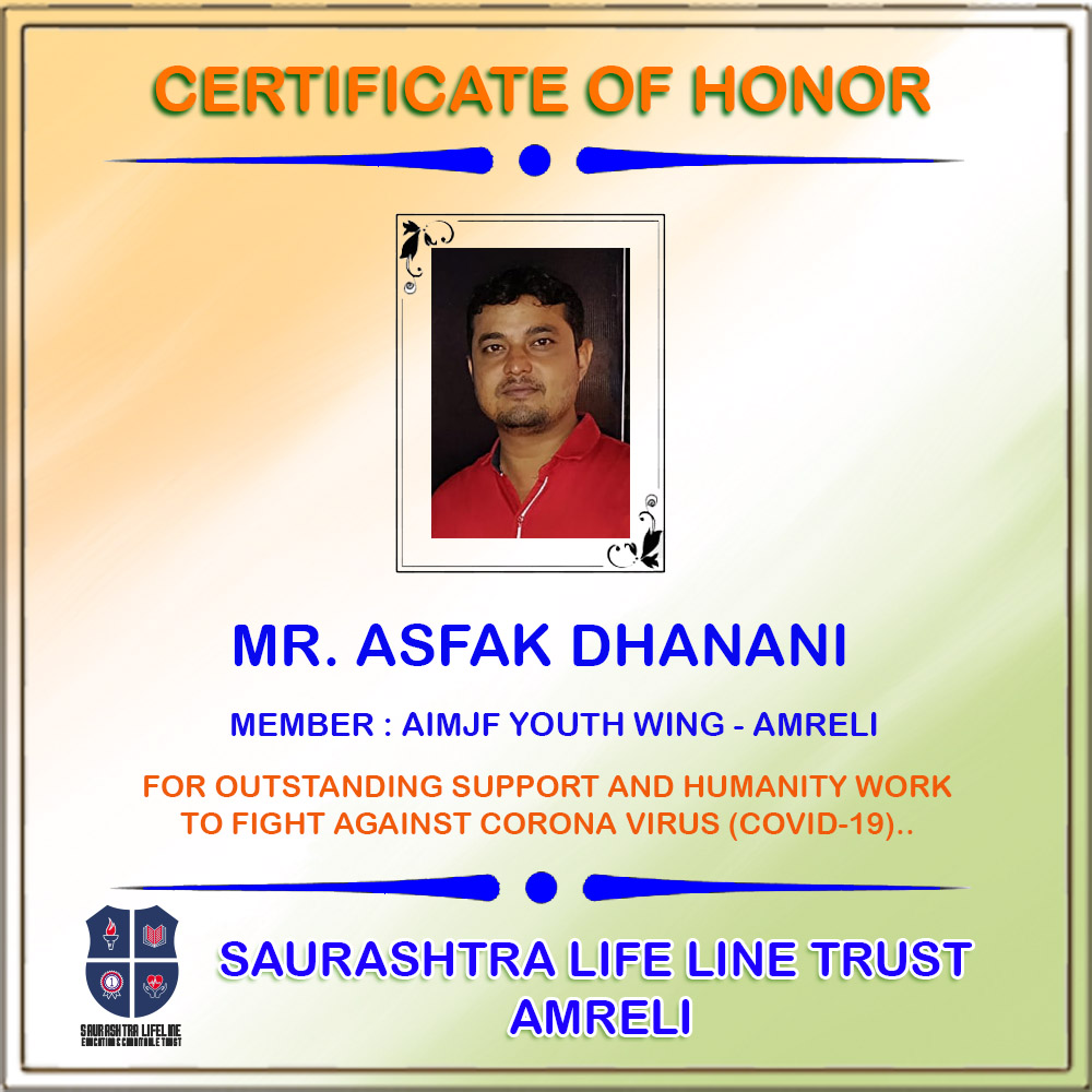 Certificate of Honor